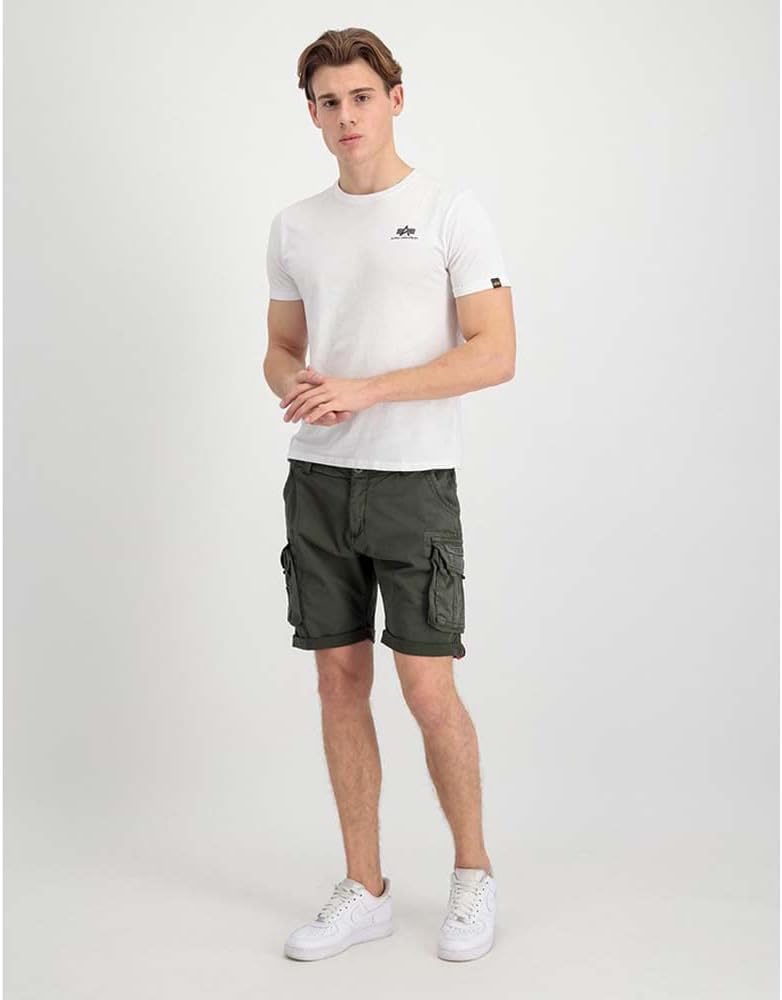 ALPHA INDUSTRIES Herren Cargos Crew Short Short für Herren 29 Greyblack, 29 Greyblack