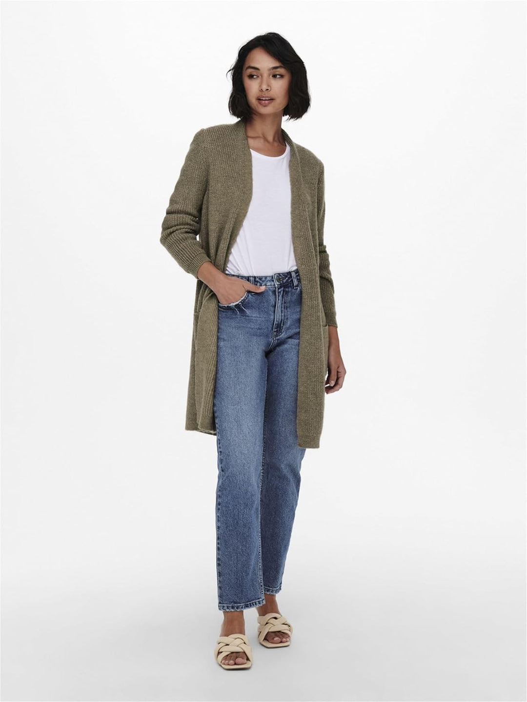 Only Damen Pullover 15179815, Caribou/Detail:w Melange
