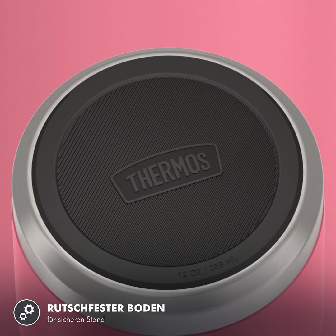 Thermos ICON Kids Thermobehälter für Essen 0,35l, pink, Edelstahl, absolut dicht, hält Speisen 12h h
