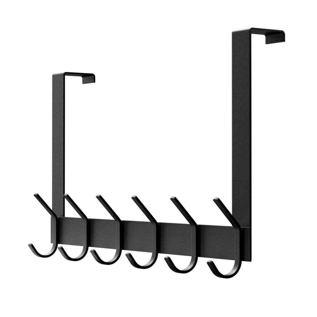 YUMORE Türgarderobe zum Einhängen Türhaken Edelstahl - Türfalz bis 4,5 cm Türgarderobe mit 12 Haken