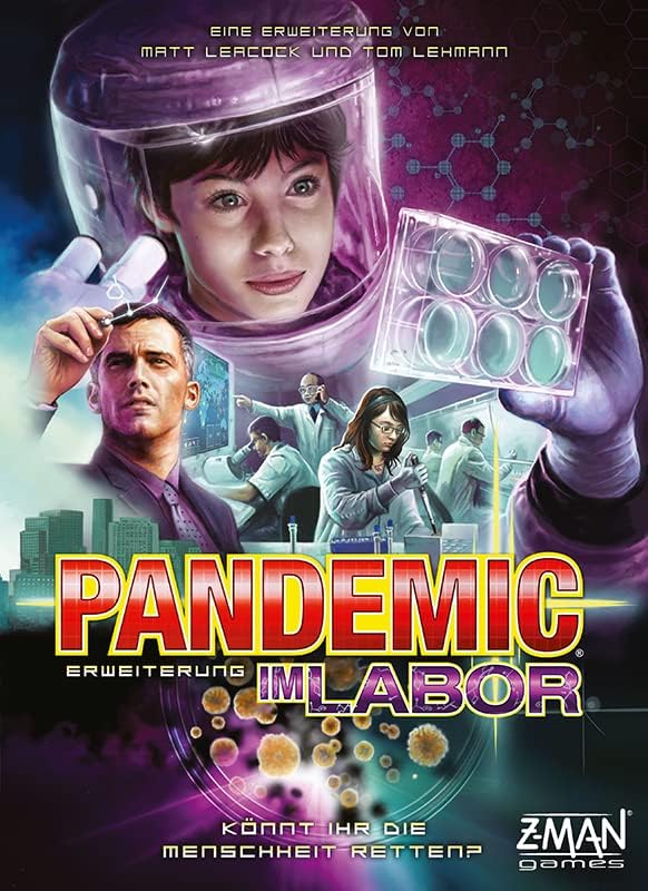 ZMan, Pandemic – Im Labor, Erweiterung, Kennerspiel, Brettspiel, 1-6 Spieler, Ab 8+ Jahren, 40+ Minu