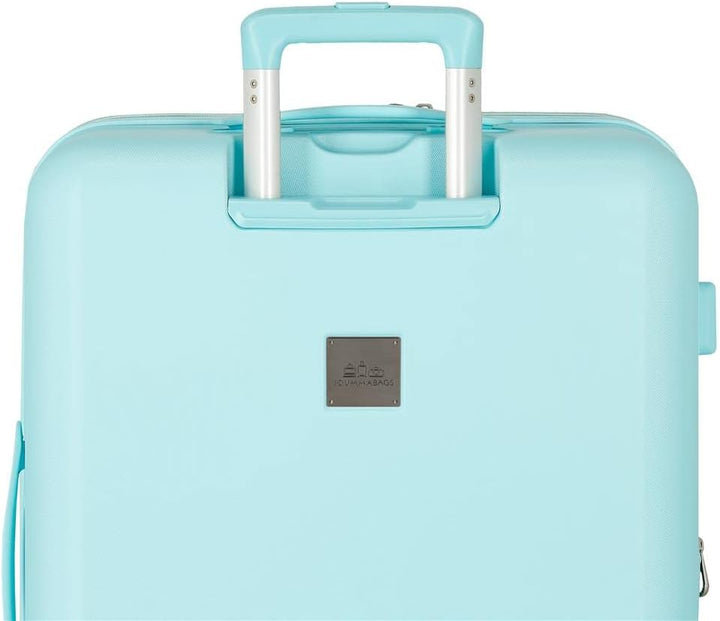 Disney Mickey & Minnie Kisses Mittelgrosser türkisfarbener Koffer, 48 x 70 x 26 cm, starres ABS, int