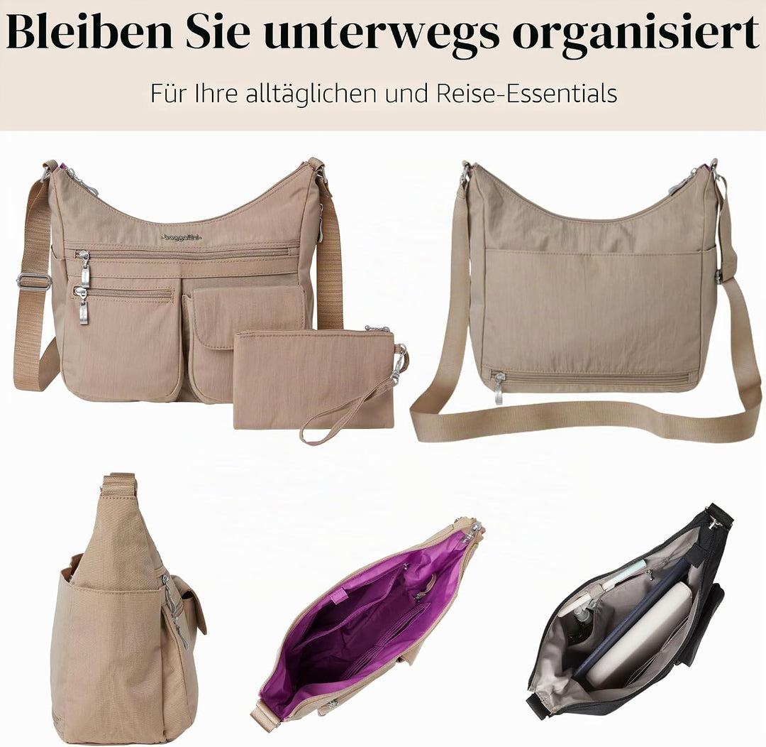 Baggallini Damen Everywhere bagg with überall Tasche mit RFID Einheitsgrösse Strand, Einheitsgrösse
