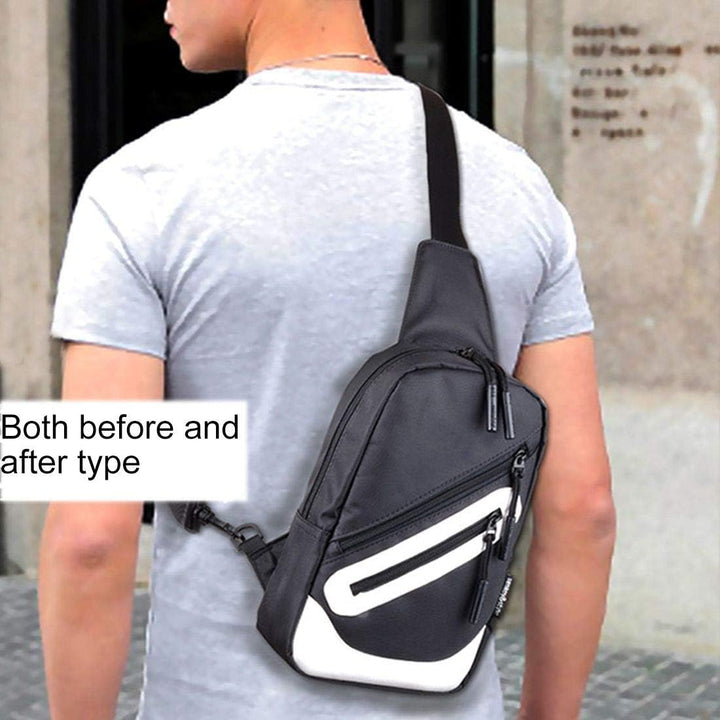Backpack Waist Shoulder Bag Nylon for Sony Xperia XZ1-Compact - Black
