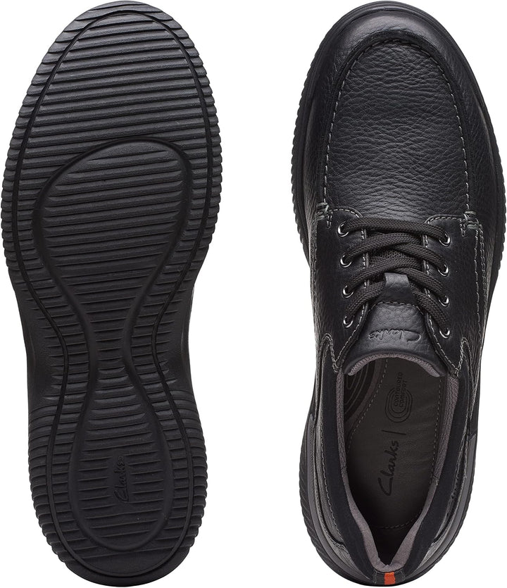 Clarks Herren Donaway Edge Oxford 41.5 EU Black Leather, 41.5 EU Black Leather