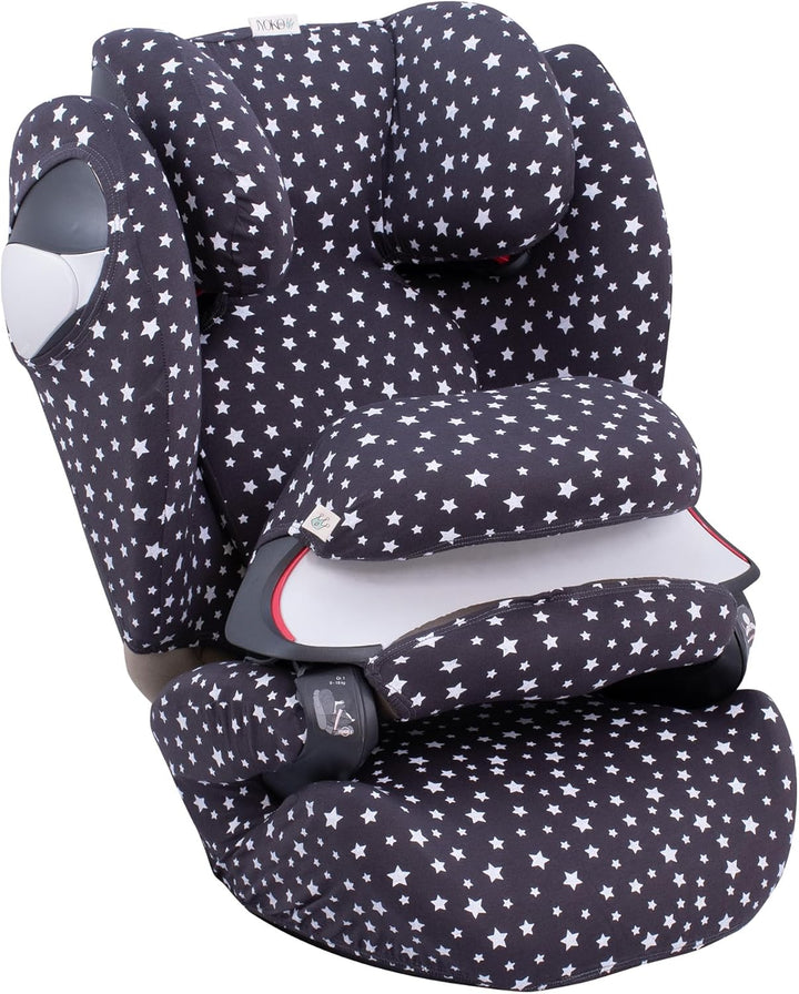 JYOKO Kids Bezug für Autositz kompatibel mit Cybex Pallas M (Winter Sky), Winter Sky