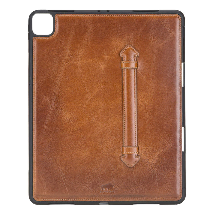 Solo Pelle Hülle geeignet für Apple iPad Pro 12,9" 2020 Echtleder Case aus echtem Leder. Unterstützt