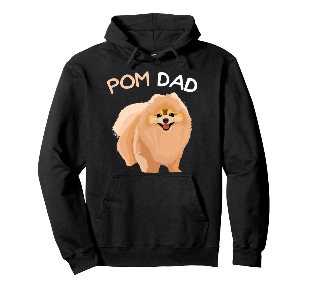 Pomeranian Pom Dad Zwergspitz Papa Herrchen Pullover Hoodie