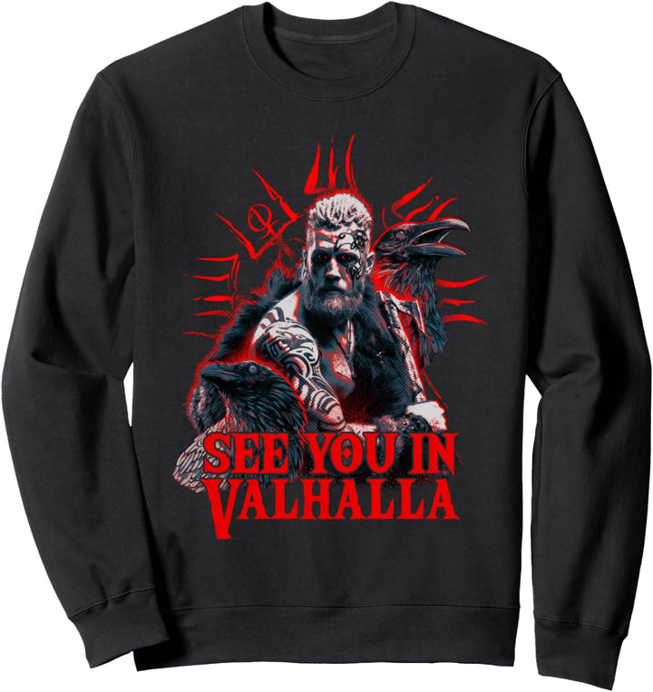Viking Blood Odin und Raben Vikings und Wikinger Sweatshirt