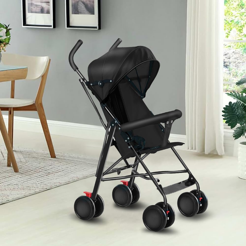 Kinderwagen für Babys, Komfort, kompakter Gehstock, 0 – 36 kg, Reisekinderwagen mit Baumwolle und Mo