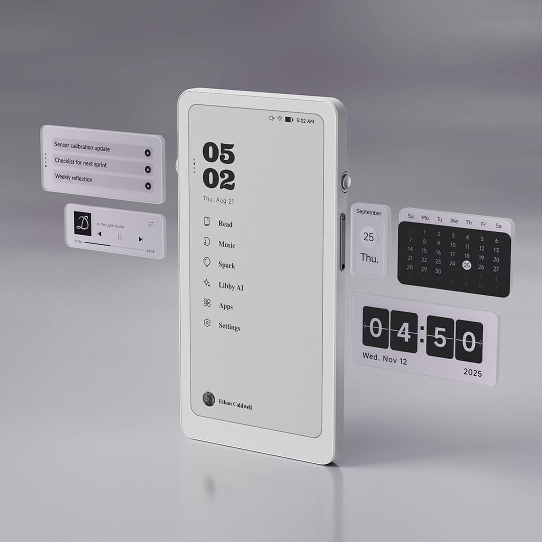 Krono – 6,1 Zoll Smart ePaper Focus Hub, 300 PPI 6G 128G Papier Tablet, mit Smart Dial – ein E-Reade