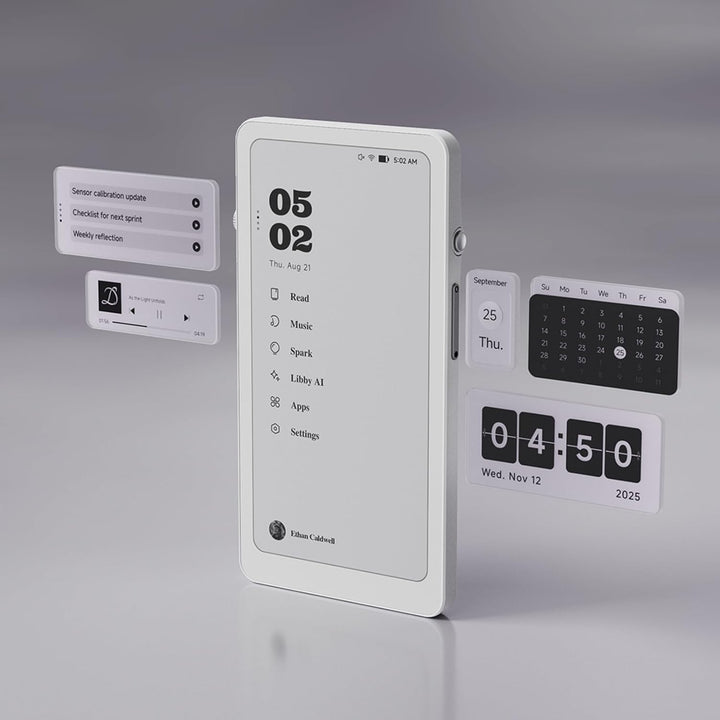Krono – 6,1 Zoll Smart ePaper Focus Hub, 300 PPI 6G 128G Papier Tablet, mit Smart Dial – ein E-Reade
