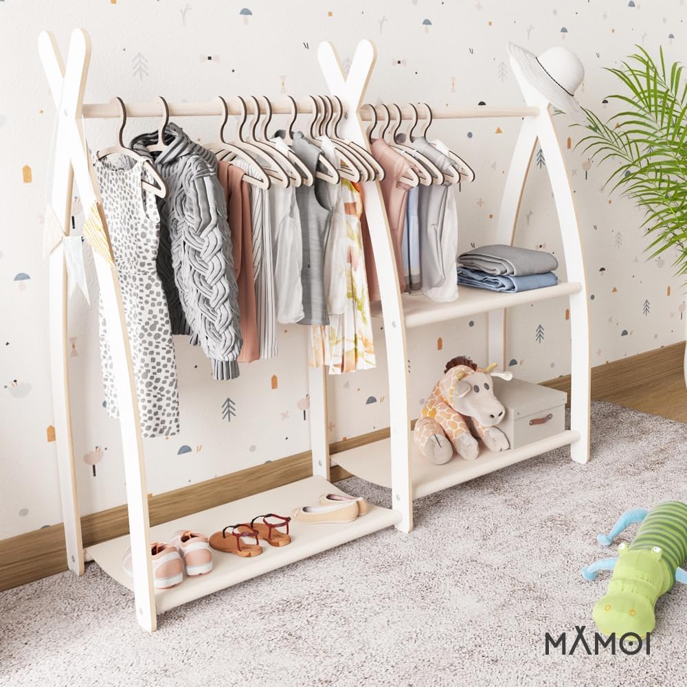 MAMOI Kleiderstange Baby Kinderzimmer, Kinderkleiderstange, Kindergarderobe | Kleiderstange Baby Kin