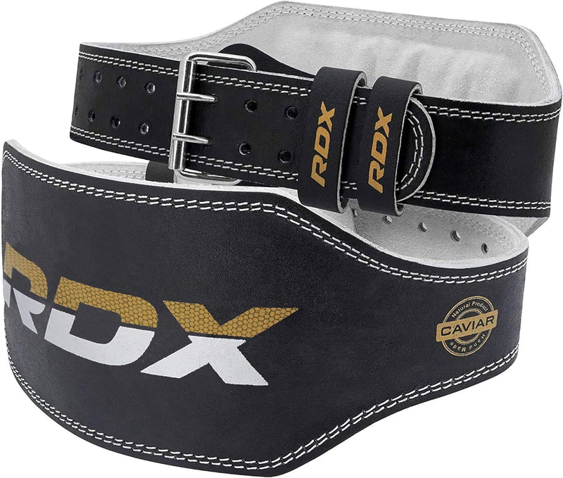 RDX 6” Gewichthebergürtel Schnalle Leder, 10 Verstellbar Löcher Krafttraining Trainingsgürtel, Power