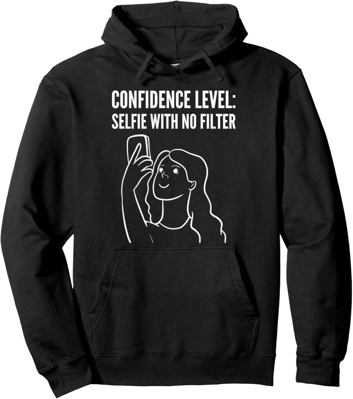 Ohne Filter zuversichtlich Mädchen Pullover Hoodie
