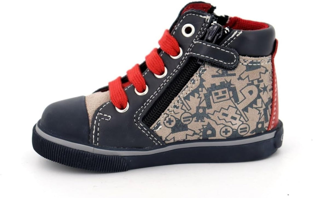 Geox Baby-Jungen B Kilwi Boy A Sneaker 20 EU Grau Grey Navyc0665, 20 EU Grau Grey Navyc0665