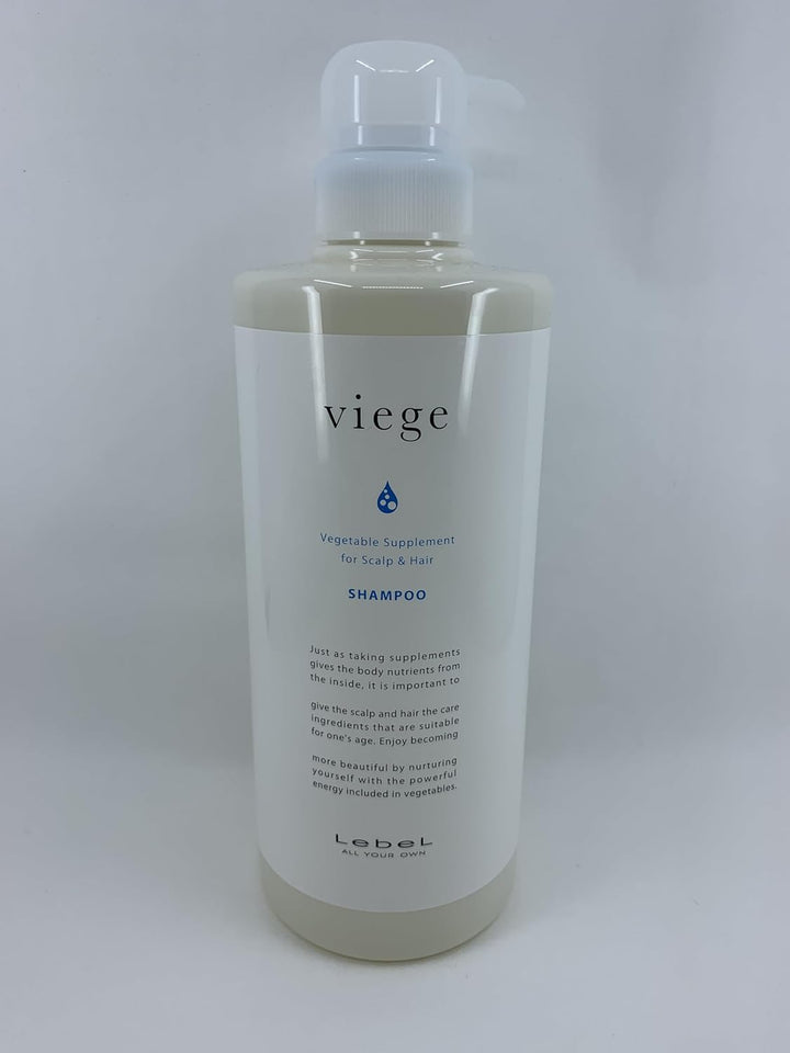 Lebel Viege Hair Shampoo - 600ml (Green Tea Set)