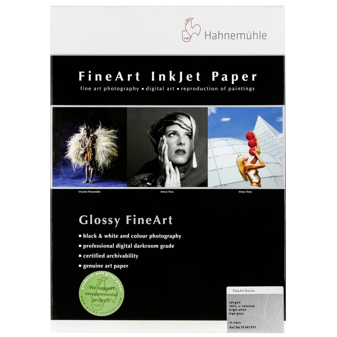 Hahnemühle 10641670 Digital FineArt Baryta Papier, 325 g/m², DIN A3, 297 x 420 mm, hellweiss, 297 x