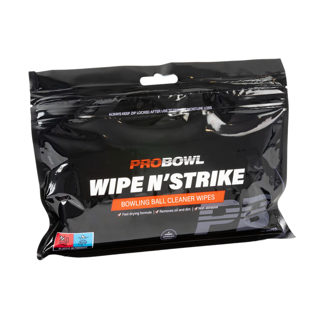3x Bowlingball Reiniger Wipe n´Strike Reinigungstücher