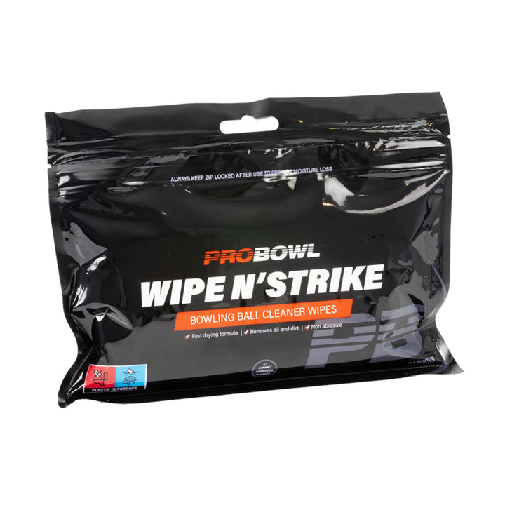 3x Bowlingball Reiniger Wipe n´Strike Reinigungstücher
