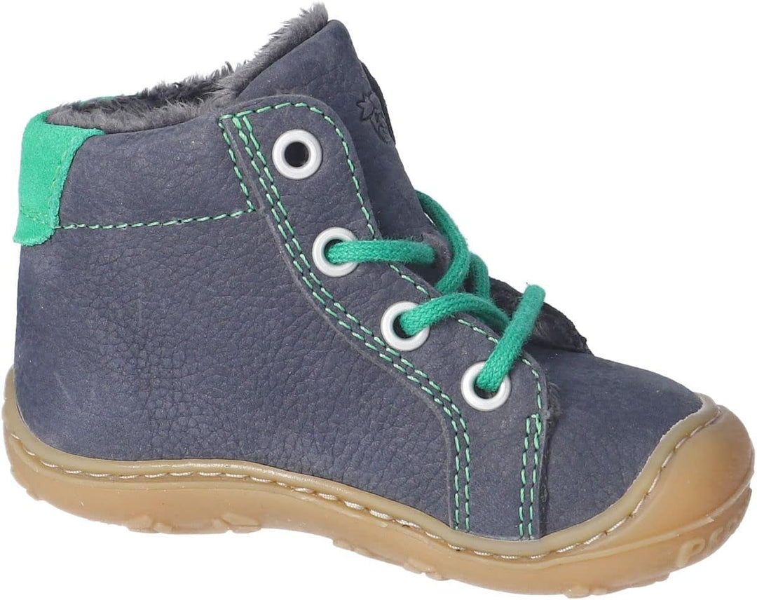 RICOSTA Mädchen und Jungen Lauflernschuhe Georg,Warmfutter,Leder,WMS:Mittel/Weit 21 EU Weit Blau 170