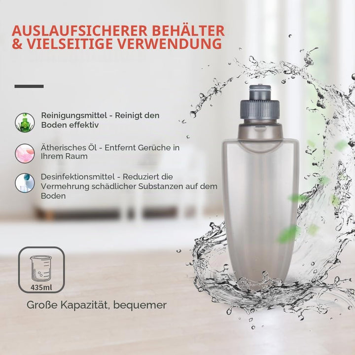 Wischer mit Sprühfunktion, Domi-patrol Bodenwischer Sprühfunktion mit 3 Waschbaren Mikrofaserbezug,