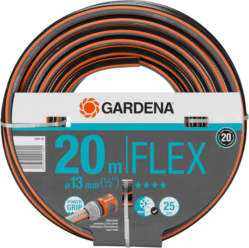 Gardena Comfort FLEX Schlauch 13 mm (1/2 Zoll), 20 m: Formstabiler, flexibler Gartenschlauch mit Pow