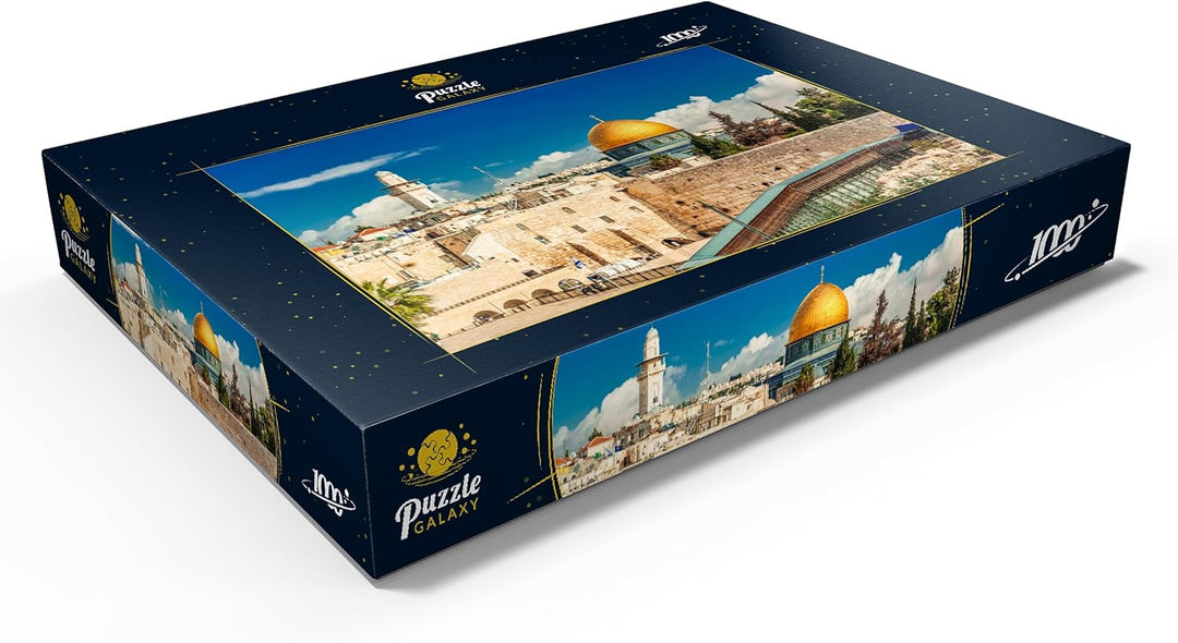 Westliche Mauer und Kuppel des Felsendom in der Alten Stadt Jerusalem, Israel - Premium 1000 Teile P
