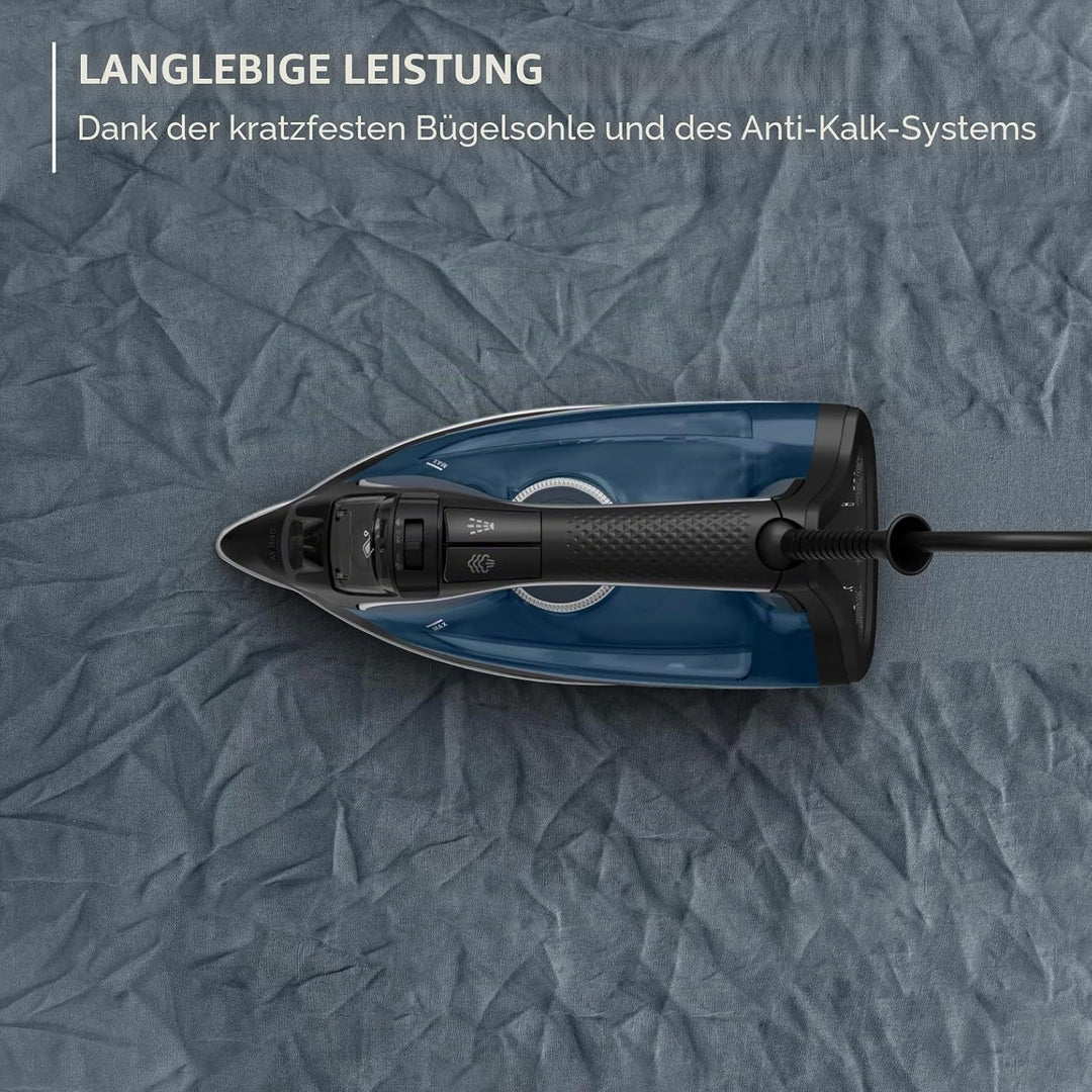 Rowenta Pro Master Bügeleisen, professionelle Ergebnisse, leistungsstarke Dampfverteilung, hochpräzi