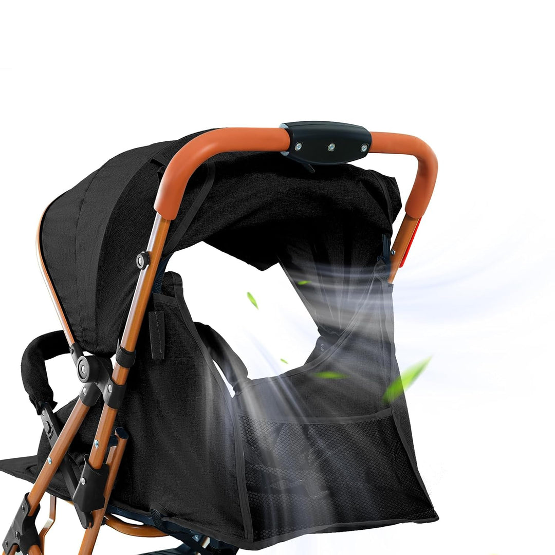 Supfine Kinderwagen für Babys, 0-3 Jahre, 15 kg, mit Rückenlehne &amp; Fussstütze, faltbar, mit einer Ha