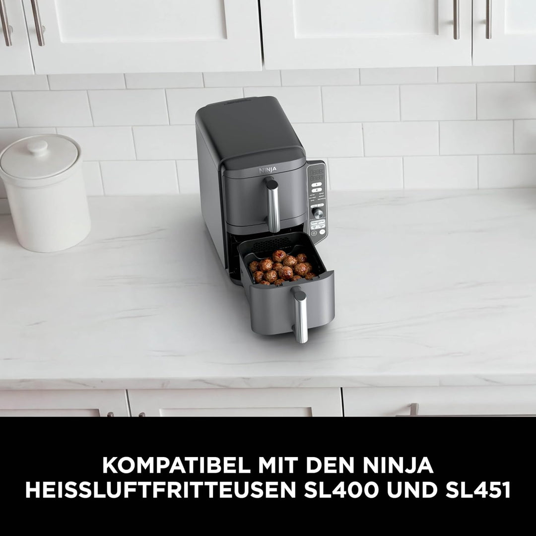 Ninja Set aus 2 festen rechteckigen Silikonschalen, schwarz XSKRGDTRYEUUK