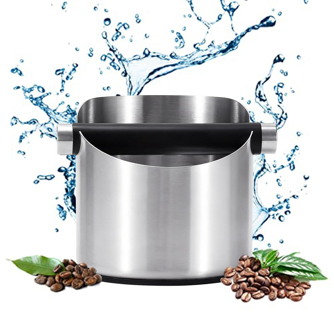 Kaffee Klopf Box, Abklopfbehälter für Siebträger, Knock Box für Kaffeesatz, mit Abnehmbarer Knock Ba