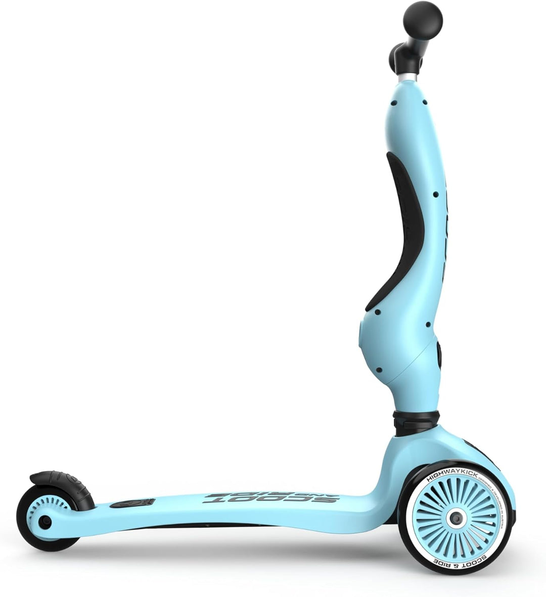 Scoot & Ride Unisex – Babys Highwaykick 1 Kickboard mit Sitz Blau Einheitsgrösse Single, Blau Einhei