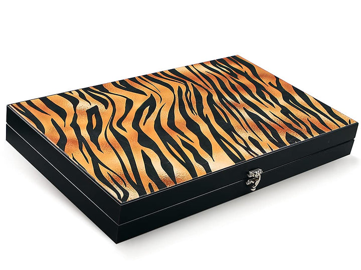 Luxus Designer Backgammon Tavla XXL Gesellschaftsspiele Safari