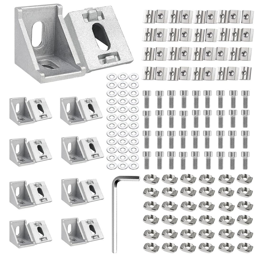 20 Stück Aluprofil 30x30,Winkelverbinder,Aluprofil,Aluwinkel Befestigungsmaterial für Befestigung vo