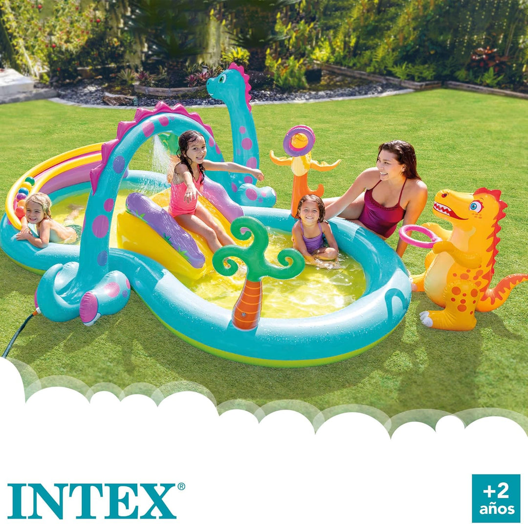 Intex Dinoland Play Center Aufblasbares Wasserspielzentrum, verschiedene Modelle (mit und ohne Vulka