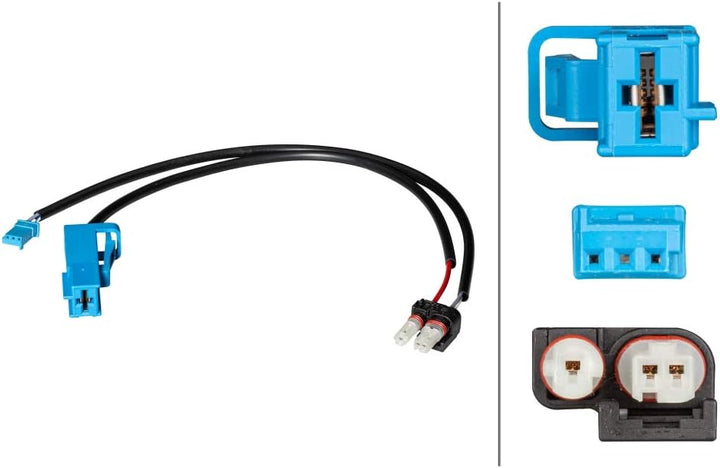 HELLA 6PK 010 562-901 Sensor, Batteriemanagement - 12V - geschraubt - Kabel: 330mm & 8KA 009 429-911