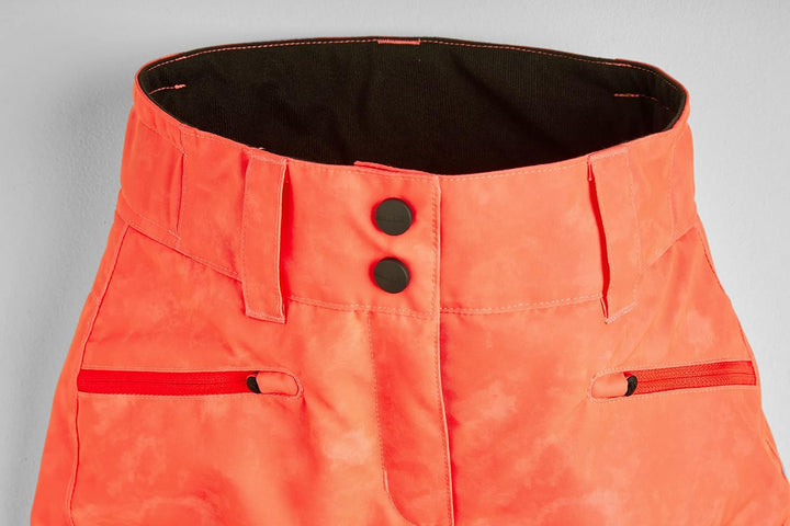 Ziener Mädchen Ski-Hose, Schnee-Hose | wasserdicht, Winddicht, warm Alin 104 Tie Dye Hot Red, 104 Ti