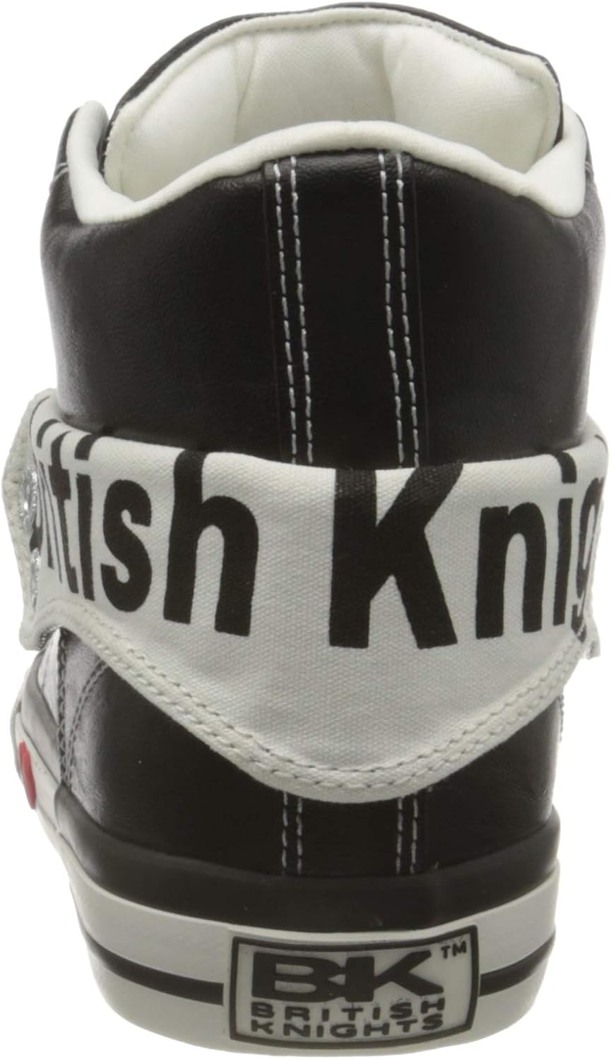 British Knights Mädchen Roco Sneaker 41 EU Black White, 41 EU Black White
