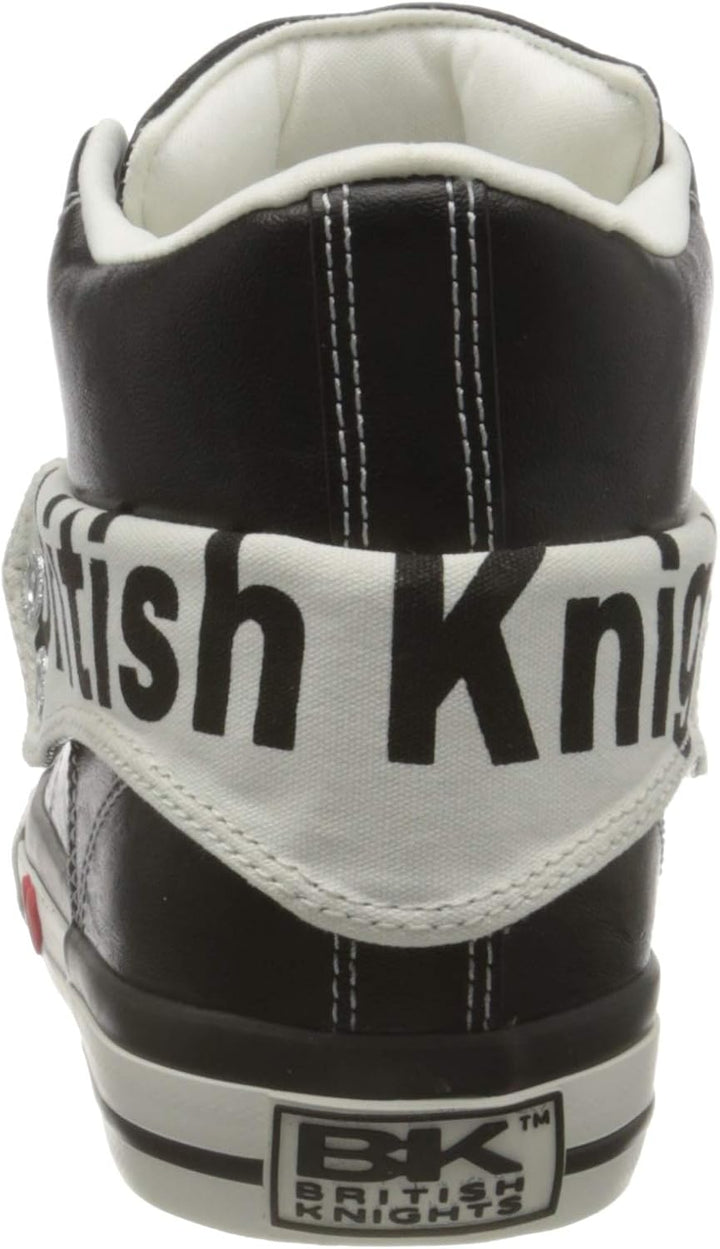 British Knights Mädchen Roco Sneaker 41 EU Black White, 41 EU Black White