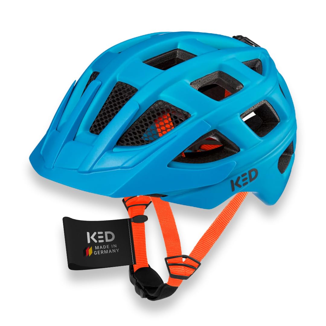 Kailu Kinder Fahrradhelm mit LED-Rücklicht, Reflektor, Flexible Grösseneinstellung Jungen Mädchen Bl