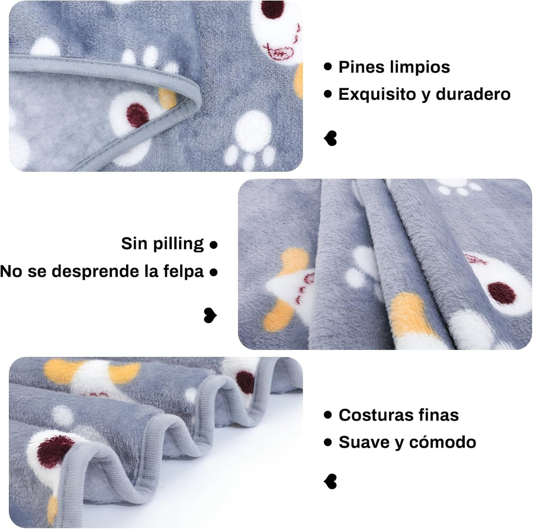 COMSLE Hundedecke Katzendecken Waschbar und Flauschig, 3 Pack Weiche Warme Fleece Haustier Decken fü