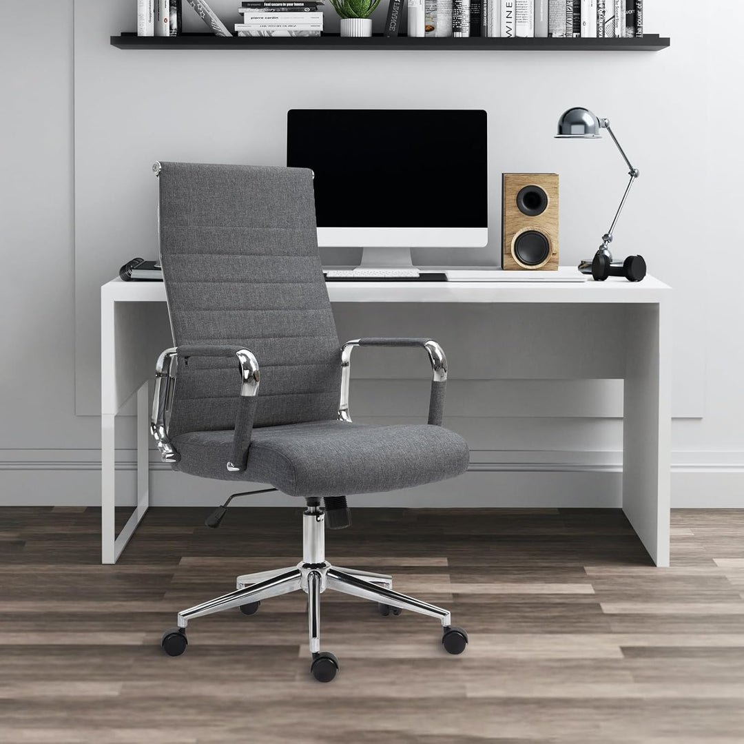 SVITA Office Comfort Bürostuhl Drehstuhl Chefsessel Schreibtischstuhl Stoffbezug Dunkelgrau Dunkelgr