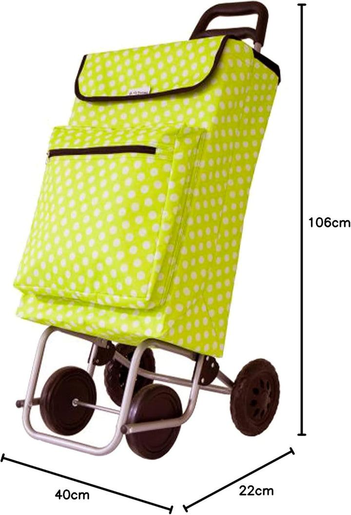 Amig - Einkaufstrolley | 22 x 40 x 106 cm | Stabiler Einkaufswagen mit Kühlfach | Grosse Kapazität 4