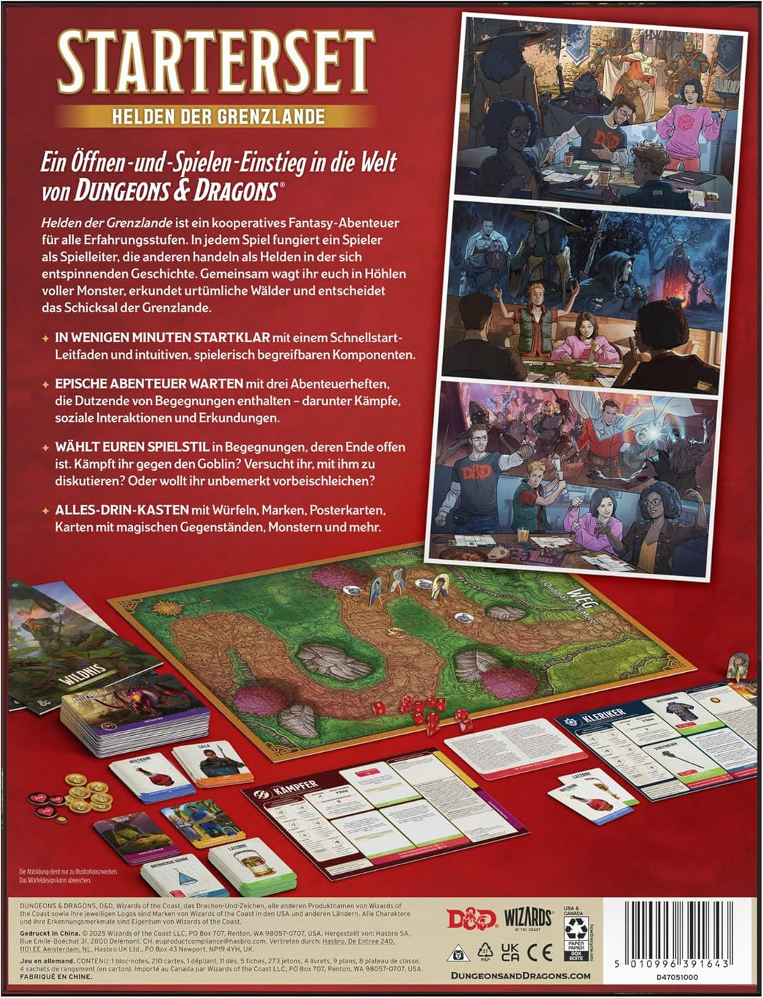 Dungeons & Dragons Starter Set: Helden der Grenzlande | D&D Fantasy-Abenteuerspiel für 3–5 Spieler (