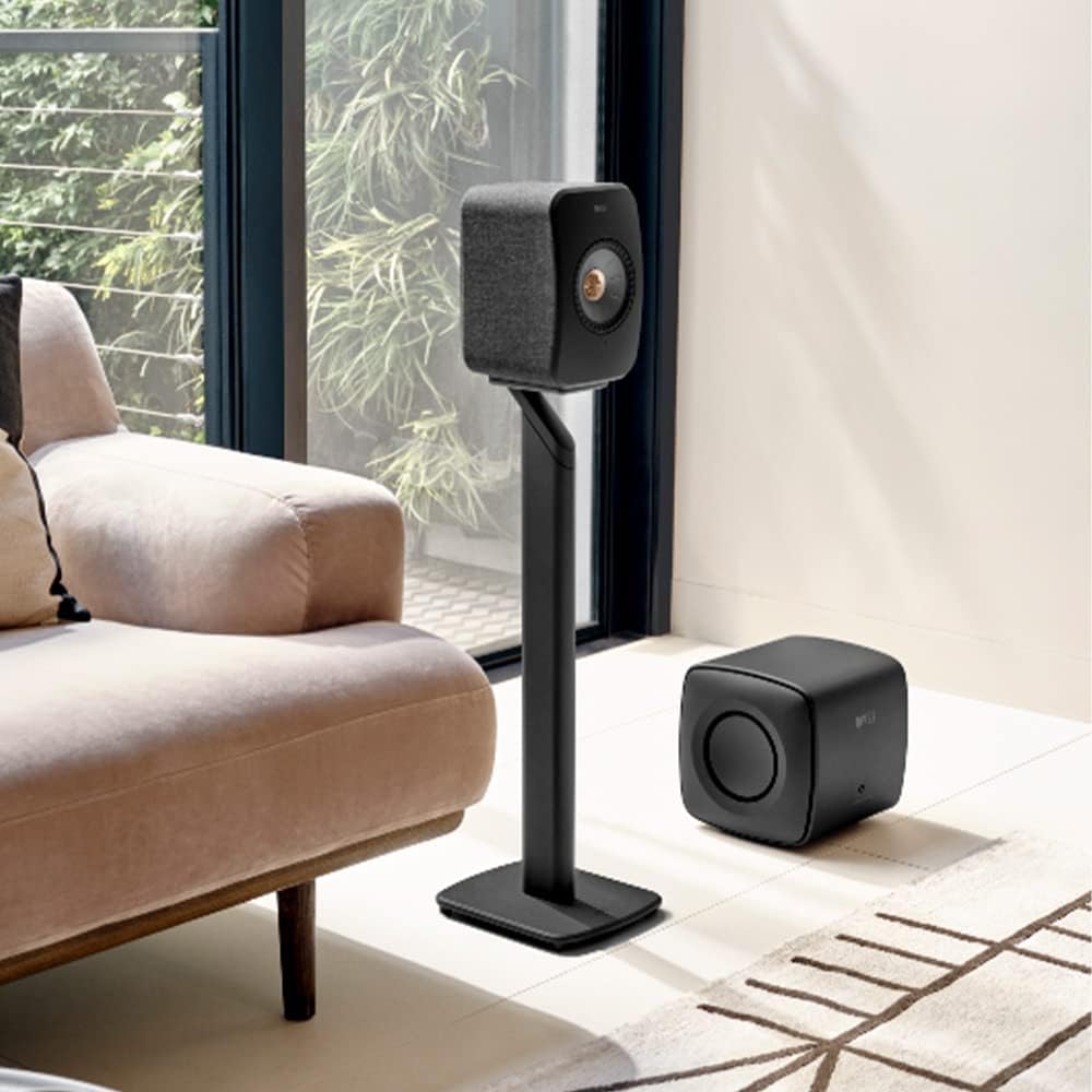KEF S1 Standfuss für LSX- und LSX II-Aktivlautsprecher (Paar), Grau LSX S1 Grau, LSX S1 Grau