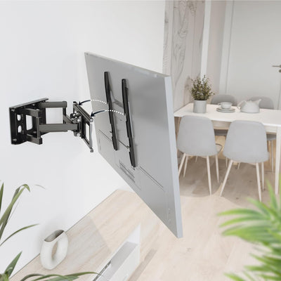 RICOO TV Wandhalterung Fernseher Schwenkbar Neigbar für 32-55 Zoll, Universal TV Halterung S5244, Fe