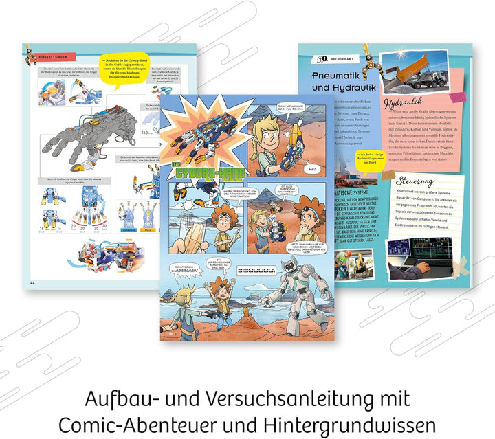 KOSMOS 617134 Cyborg-Hand - hydraulisch gesteuerte XXL-Roboter-Hand, grössenverstellbar, für Linkshä