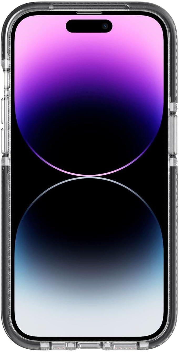 tech21 iPhone EvoCrystal w/MagSafe forIP14 - Graphitschwarz graphitgrau / schwarz, graphitgrau / sch