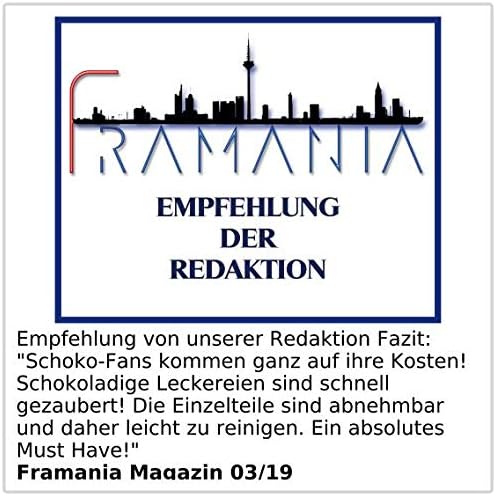 Rosenstein &amp; Söhne Schokofondue Brunnen: Schokoladen-Brunnen mit 2 Ebenen, 275 Watt (Fondue